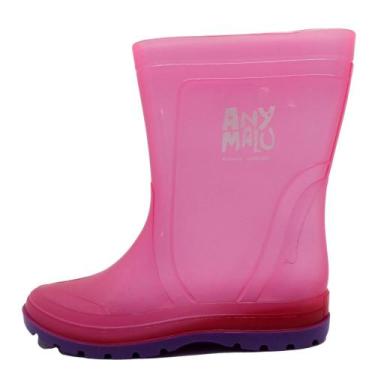 Imagem de Bota grendene infantil menina any malu 22861, Roxo, Rosa, 31/2