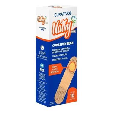 Imagem de Curativos Cor Bege Pequenos Ferimentos 10 Unidades Nathy