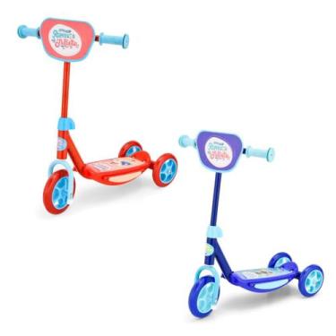 Imagem de Patinete 3 Rodas Romeu e Julieta Guidão Ajustável - Unitoys, Vermelho