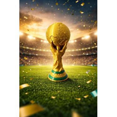 Imagem de Taça da Copa do Mundo FIFA 2026 15cm - Decoração Perfeita - S.P