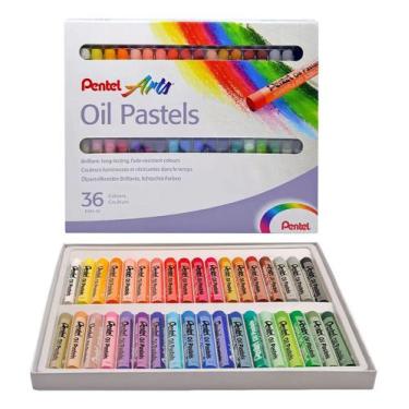 Imagem de Giz Pastel Oleoso Pentel Arts 36 Cores