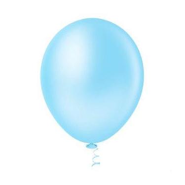 Imagem de Balão Pic Pic Latex N7 Liso Festa Decoraçao C/50Unidades, Azul Claro