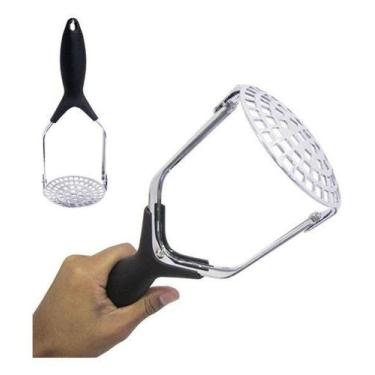 Imagem de Amassador Multiuso Dobravel Cabo De Metal / Plastico Preto 2 - Oem