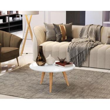 Imagem de Mesa Centro Dubai sala estar quarto pés madeira maciça - DULLAR Móveis