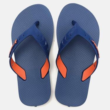 Imagem de Chinelo Infantil Masculino Rider Street Duo 12431, Azul azul laranja, 