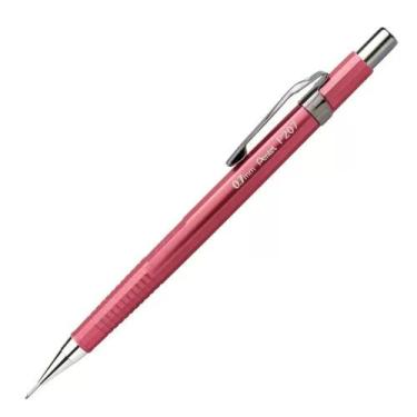 Imagem de Lapiseira Com Borracha Grafite 0.7mm Hi-Polymer Sharp PENTEL Rosa Meta