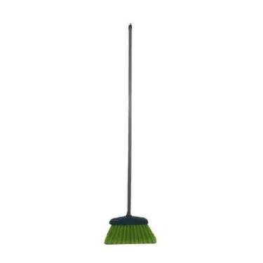 Imagem de Vassoura Reta Capa Simples com Cabo 1,20m Madeira e Nylon para Pisos e