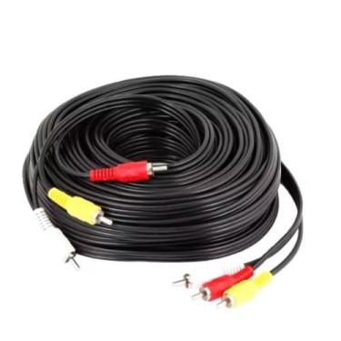 Imagem de Cabo Rca X Rca 15m 15 Metros Av 3+3 Áudio Vídeo Tv Dvd Net - AWEI