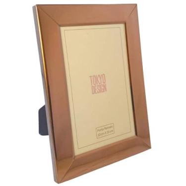 Imagem de Porta Retrato Para Foto 10x15cm Aço Inox Rose Gold - MCD
