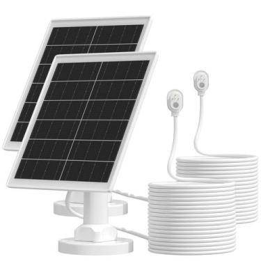 Imagem de Carregador de painel solar Uogw 5W à prova d'água com cabo de 4 m, kit