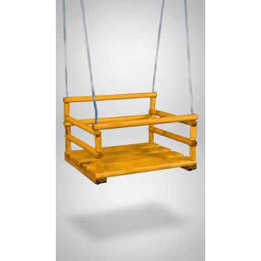 Imagem de Balanço Infantil Madeira 42cm 4 Cordas - Congratulations Store