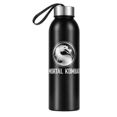 Imagem de Garrafinha de Água Squeeze Tampa Inox e Alça 800ml Personagens - - Ban