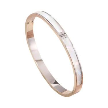 Imagem de Conjunto De Pulseiras De Coração Em Aço Inoxidável Banhado a Ouro 18K 