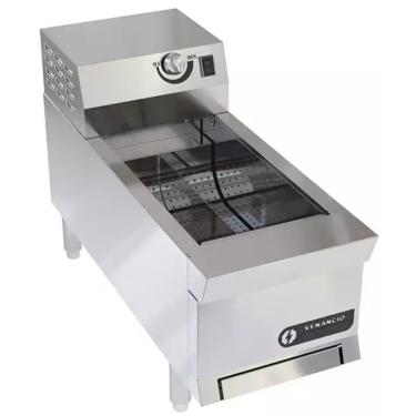 Imagem de Conservador de Fritura 12 Elétrico de Mesa New Prime PCF12EME com Ventilador de Ar Forçado Inox Venâncio