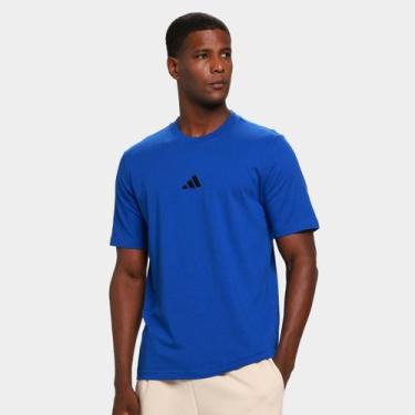 Imagem de Camiseta Adidas Small Logo Masculina, Azul navy, GG