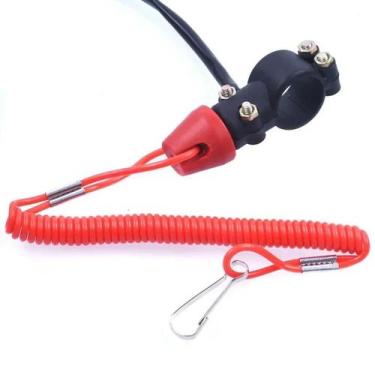 Imagem de Interruptor De Parada De Motor De 70cm Para Moto, Barco, ATV, Quadrici