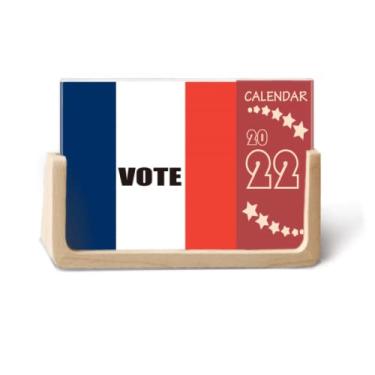 Imagem de Agenda de mesa Vote For General Election 2022 da bandeira da França para 12 meses