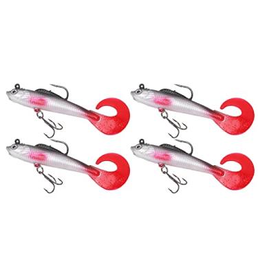 Imagem de Isca de cauda de grub, isca de pesca de robalo reutilizável PVC eficiente para água salgada
