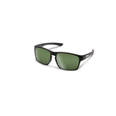 Imagem de Suncloud Fairfield Óculos de sol de modelagem média, Contemporâneo, Matte Black / Polarized Gray Green, One Size