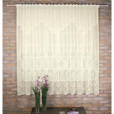 Imagem de Cortina de Renda - Quarto e Sala - Elizabeth 3,00m x 2,20m - P/ Varão - Cortilester