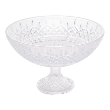 Imagem de Centro De Mesa Wolff Cristal De Transparente Pé Lys 30X19Cm