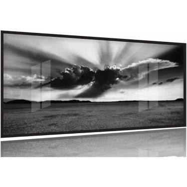 Imagem de Quadro Paisagem Decorativo Preto E Branco 130x60 Moldura Preta 2x2