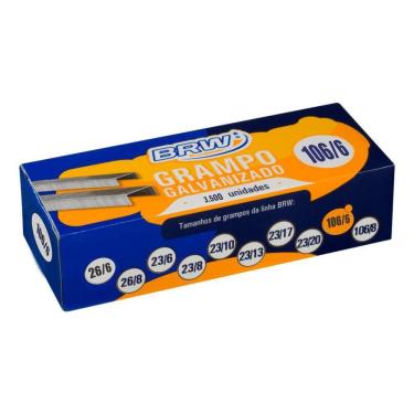 Imagem de Grampo 106/6 Galvanizado 3500 Unidades Brw