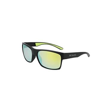 Imagem de Columbia Men's Sunglasses BRISK TRAIL - Matte Black & Yellow with Polarized Yellow Revo Lens