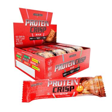 Imagem de Protein Crisp Bar (Caixa c/ 12 Unidades de 45g) - Integralmédica