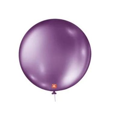 Imagem de Balões São Roque 5 Polegadas Metallic Balloon Roxo 25 unidades
