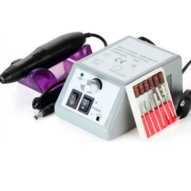 Imagem de Lixadeira Motor Unha Elétrica Profissional Mercedez Branco