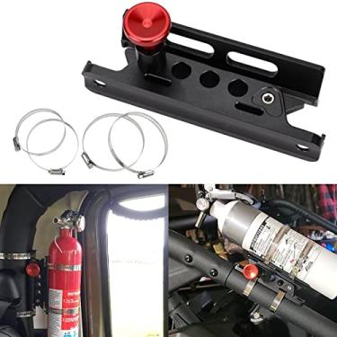 Imagem de SuLokiy Suporte universal para extintor de incêndio de liberação rápida compatível com Jeep Wrangler Gladiator UTV Polaris RZR Ranger Can-Am Maverick ATV