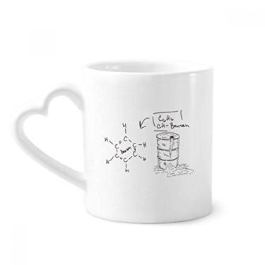Imagem de Chemistry Kowledge Benzeno Caneca Química Café Cerâmica Copo Coração
