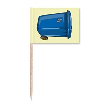 Imagem de Lixeira de lixo, lixeira, bandeiras, palito, decoração de festa