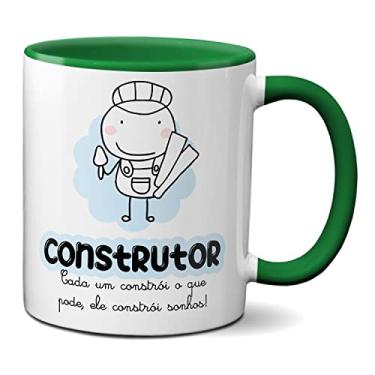 Imagem de Caneca Construtor Aquele Que Constrói Sonhos! Presente (Verde)