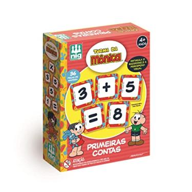 Imagem de Nig Brinquedos Primeiras Contas em Madeira Turma da Mônica 36 Peças