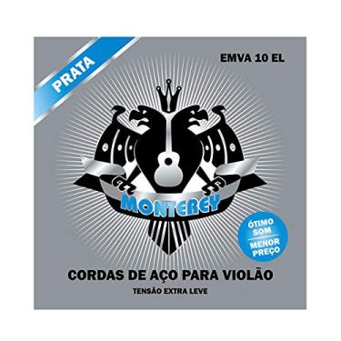 Imagem de Encordoamento Monterey Prata P/Violão Aço EMVA10 EL 0.10/0.47 - EC0348