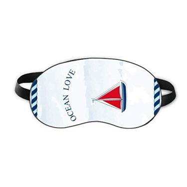 Imagem de Sailboat Ocean Love Sea Sailing Blue Sleep Eye Shield Soft Night Vlindfold Shade Cover