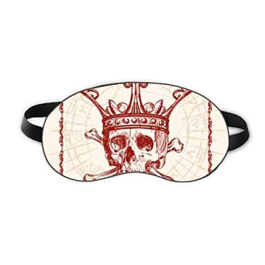 Imagem de Hearts Spade Red Crown Skeleton Poker Card Sleep Eye Shield Soft Night Vlindfold Shade Cover