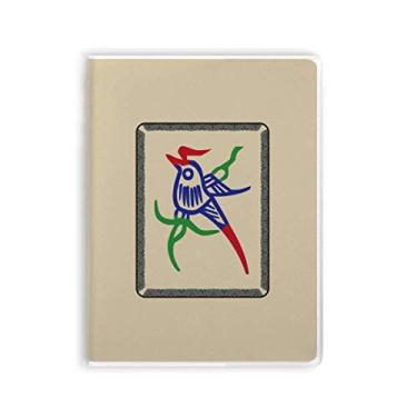 Imagem de Mahjong Bamboo Bar 1 azulejo padrão capa para caderno, capa macia Diário