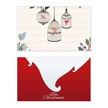 Imagem de Prateleira de flores em gaiola, feriado, feriado, cartão de felicitações, mensagem de Natal