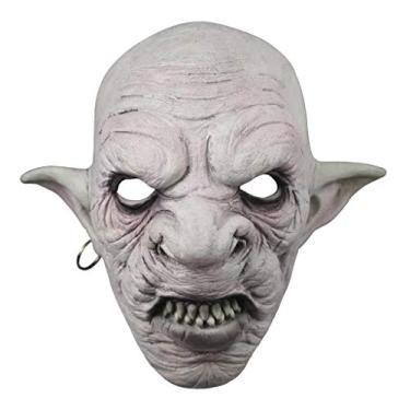 Imagem de ANG-puneng Máscara assustadora Goblins legal com brincos na orelha, Halloween, máscara assustadora para mulheres e homens