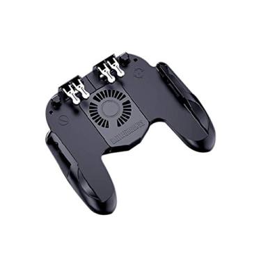 Imagem de HOWWOH Controle de videogame H9 Gamepad com botão de joystick e botão de disparo para jogos móveis para e smartphones C