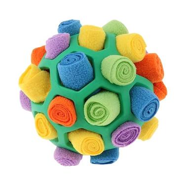 Imagem de Bothyi Sniff Brinquedos Interativos para Cachorros Bola Quebra-Cabeça Interativo para Cachorros Brinquedo Jogo de Enriquecimento Brinquedo, Verde