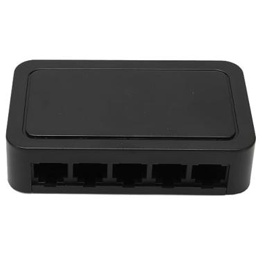 Imagem de Switch Gigabit Ethernet de 5 Portas, Caixa Divisora ​​de Rede Gigabit de Várias Portas para Desktop, 10/100/1000 Mbps, 4KV Thunder Protect, Switch de Rede de Internet para Casa