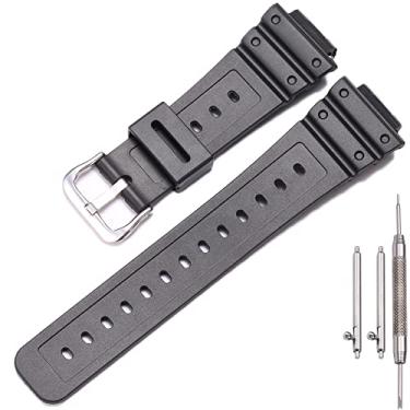 Imagem de MCXGL Pulseira de Resina Compatível com Caiso g Shock GA2100/GA-2110, Masculina, de Borracha, à Prova D'água, Preta, 16 mm - 26 mm