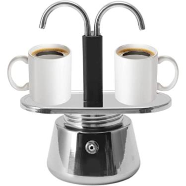 Imagem de Tnfeeon Pote Moka de Aço Inoxidável, 100 ml, Clássico Estilo Italiano
