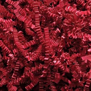 Imagem de 453 g. Papel triturado amassado (vermelho)