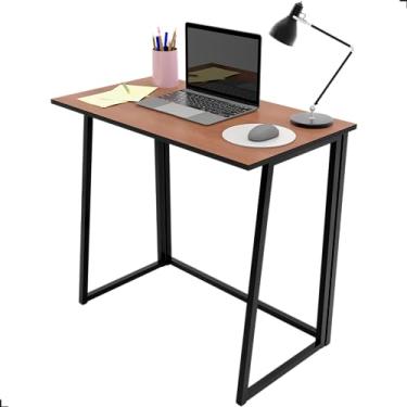 Imagem de Escrivaninha Mesinha Portátil Multiuso Home Office Dobrável (Freijó)