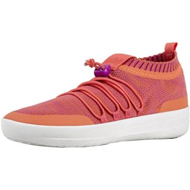 Imagem de FitFlop Tênis feminino sem cadarço, Coral fúcsia multicolorida, 5